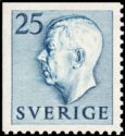 Timbre: Gustave VI  Dent. sur 2 cot&eacute;s angulairerement 