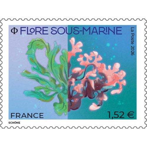 Timbre: Flore sous-marine