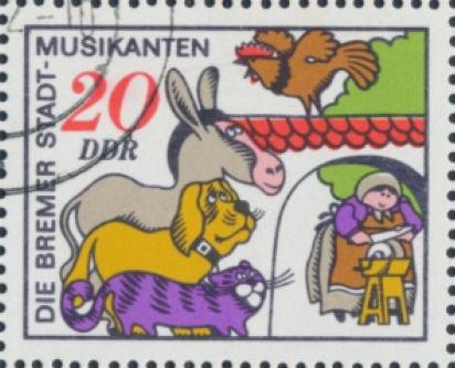 Timbre: conte de Grimm, die Bremen Stadtmusikanten