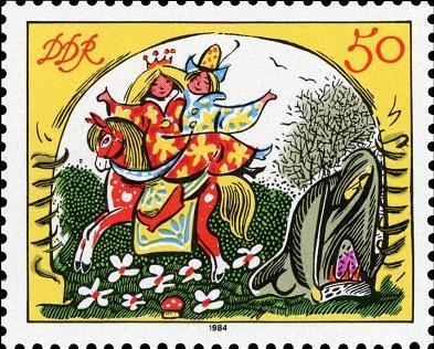Timbre: conte "La fiille du tsar et les 7 h&eacute;ros" de Pouchkine, 