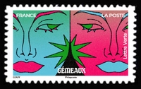 Timbre: Signes du zodiaque - G&eacute;meaux