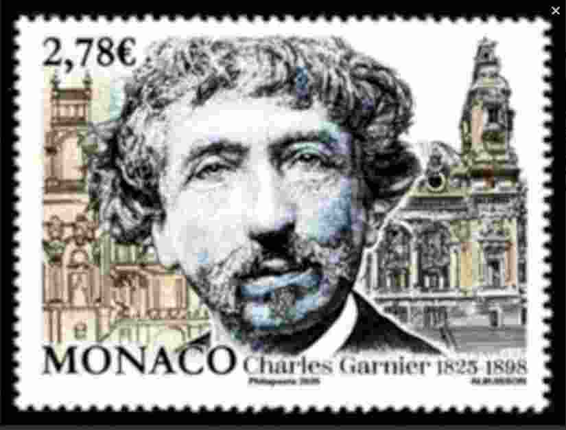 Timbre: Bicen naissance de Charles Garnier (1825 - 1898)