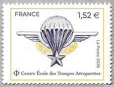 Timbre: Iinsigne du brevet militaire parachutiste