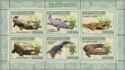 Timbre: Crocodile  - Feuillet 6 timbres