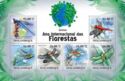 Timbre: Libellule - Feuillet 6 timbres