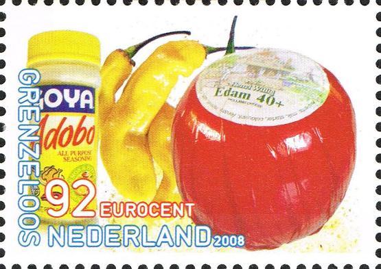 Timbre: assaisonnements Adobo, piments et edam