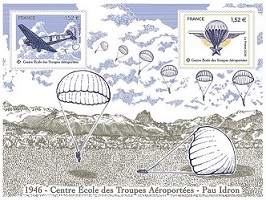 Timbre: Centre &eacute;cole des troupes a&eacute;roport&eacute;es