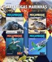 Timbre: Tortues - Feuillet 4 timbres
