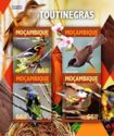 Timbre: Fauvettes - Feuillet 4 timbres