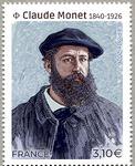 Timbre: Claude MONET (1840-1926), artiste peintre