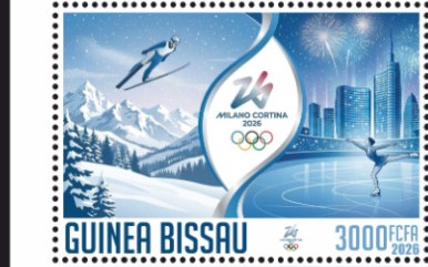 Timbre: JEUX OLYMPIQUES MILANO CORTINA 2026