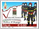 Timbre: Pompiers italiens -