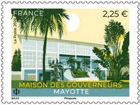 Timbre: maison des gouverneurs mayotte