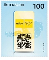 Timbre: Yellow, t&eacute;l&eacute;phonie mobile de la poste autrichienne