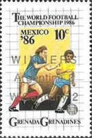Timbre: CDM M&eacute;xico 86 surcharg&eacute;s