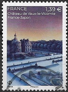 Timbre: Ch&acirc;teau de Vaux-le-vicomte / France - Japon