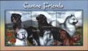 Timbre: Chiens  - Feuillet 6 timbres