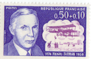 Timbre: Henri Farman 1670.