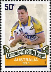 Timbre: Rugby league  -- Non adh&eacute;sif -Les Eels