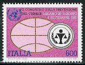 Timbre: Pr&eacute;vention de la criminalit&eacute;, &agrave; Milan