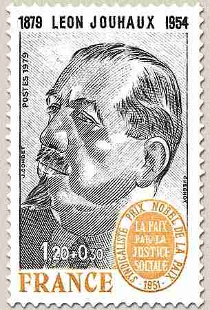 Timbre: L&eacute;on Jouhaux