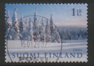 Timbre: Paysage d'hiver