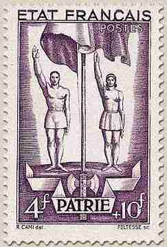 Timbre: Travail Famille Patrie