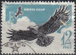 Timbre: Oiseaux de proie. Aigle royal