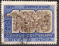 Timbre: 100 ans Recensement d&eacute;cennal