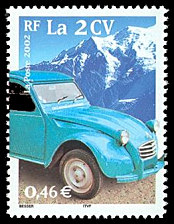 Timbre: La 2CV-Le siècle au fil du timbre