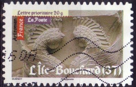 Timbre: Art roman  : L'Ile Bouchard.