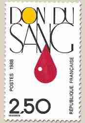 Timbre: Don du sang