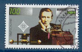 Timbre: Centenaire de la Radio.