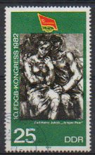 Timbre: 10&egrave;me congr&egrave;s des syndicats ouvriers allemands