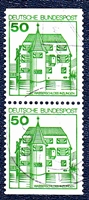 Timbre: Ch&acirc;teaux allemands paire 50p