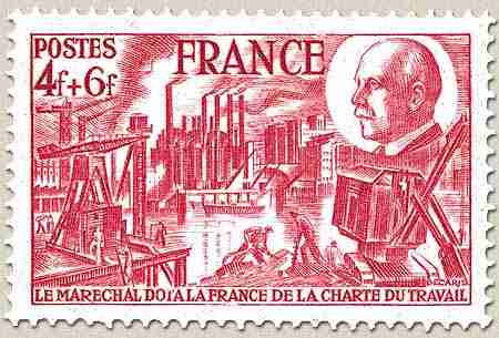 Timbre: 88e anniversaire du mar&eacute;chal P&eacute;tain