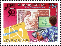 Timbre: 50 ans de l'OPT NC