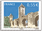Timbre: Le Pont Valentr&eacute; &agrave; Cahors