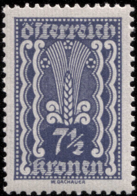 Timbre: All&eacute;gorie agriculture (violet)