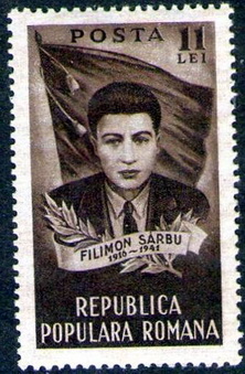 Timbre: Ann. de l'ex&eacute;cution de Filimon Sarbu