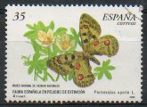 Timbre: Papillon Parnassius apollo