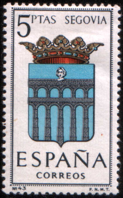 Timbre: Armoiries de la province de Segovia